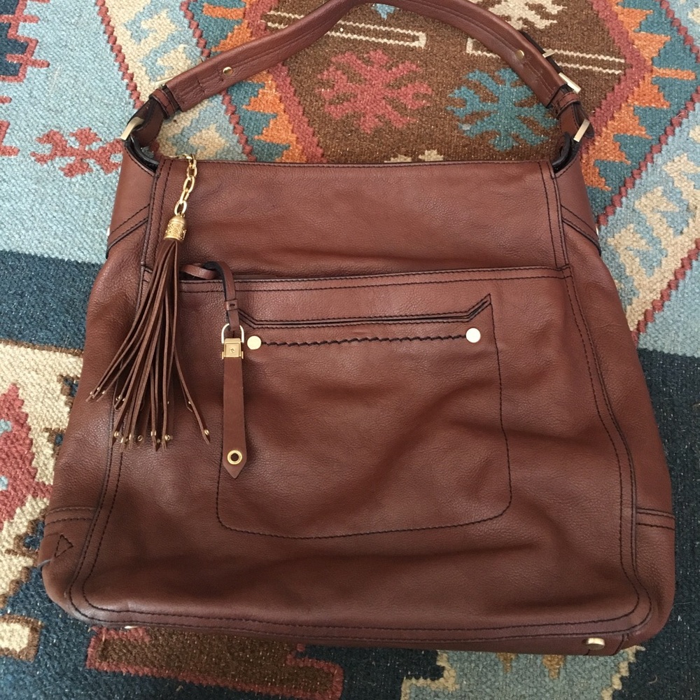 Brown Leather Hobo Bag